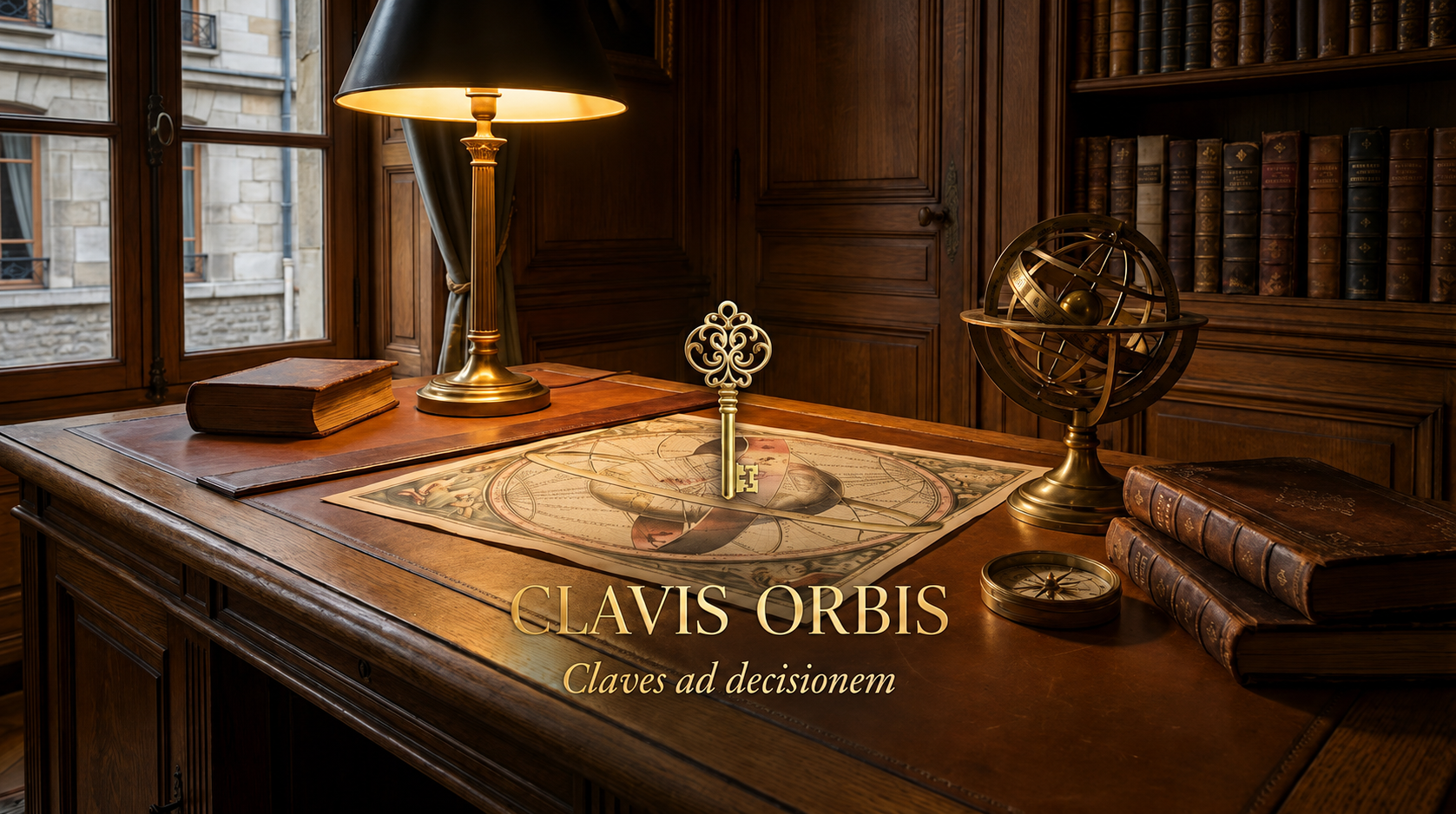Bureau Clavis Orbis - Espace de travail et bibliothèque